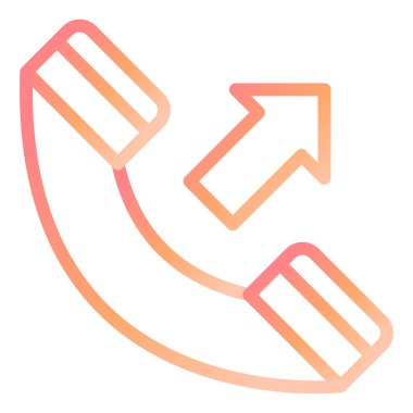 Gelen Çağrı Modern ikon vektör illüstrasyonuName 