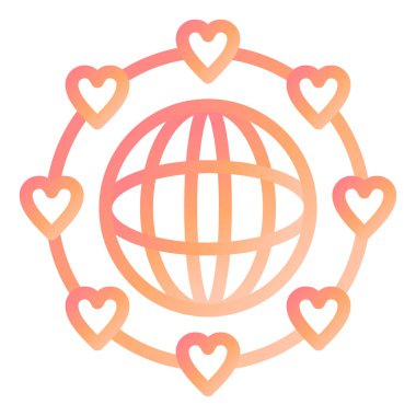 Barış modern ikon vektör illüstrasyonu 