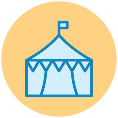 Sirk. Web simgesi basit illüstrasyon