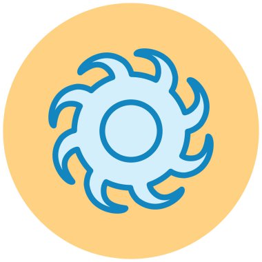 Gördüm. Web simgesi basit illüstrasyon