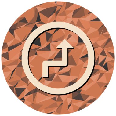 Modern yol simgesinin vektör illüstrasyonu