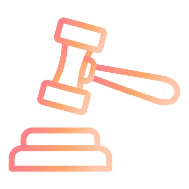 Açık artırma simge vektör çizim