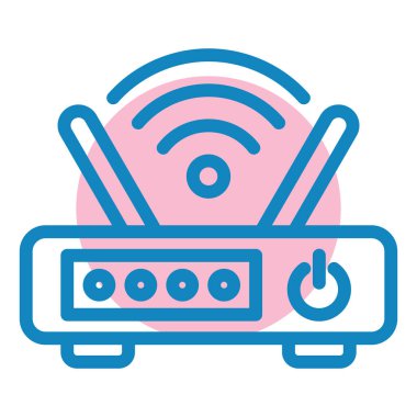 Yönlendirici. Web simgesi basit illüstrasyon