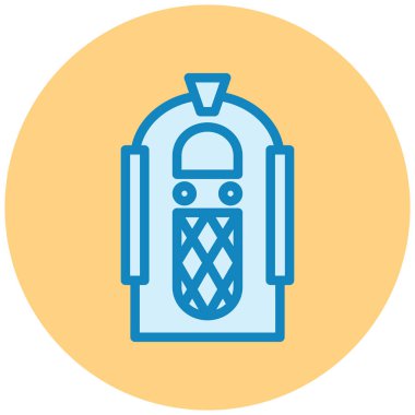 Modern sırt çantası simgesinin vektör çizimi