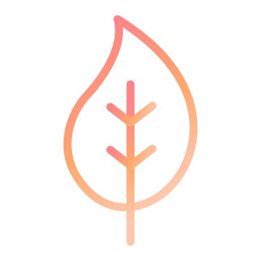 Yaprak. Web simgesi basit illüstrasyon