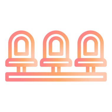 Modern simge vektör illüstrasyonu oturuluyor 