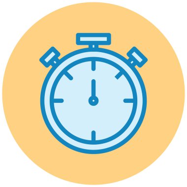 Kronometre Web simgesi basit illüstrasyon