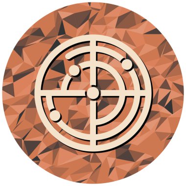 Bir hedefin vektör illüstrasyonu 