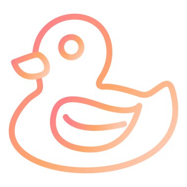 ördek simgesi vektör illüstrasyonu