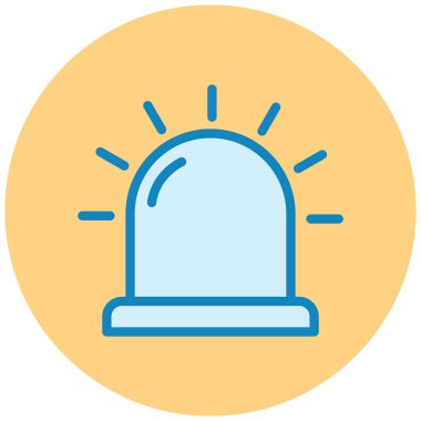 Alarm! Web simgesi basit illüstrasyon