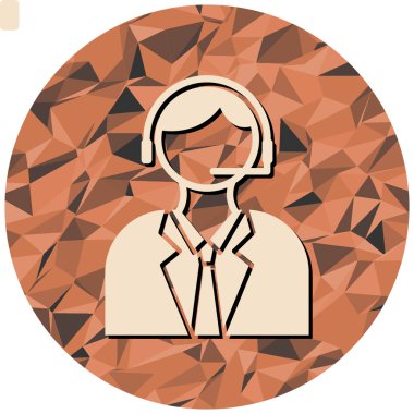 avatar. Web simgesi basit illüstrasyon