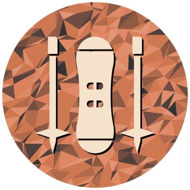 Bir kaykayın vektör illüstrasyonu