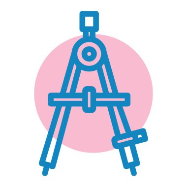 Pusula. Web simgesi basit illüstrasyon