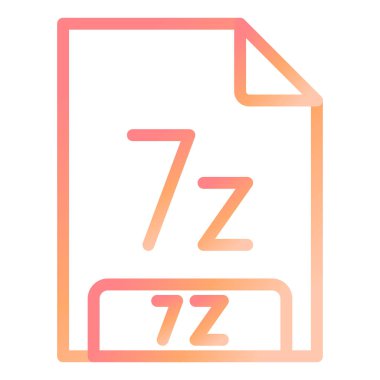 dosya biçimi simgesi, vektör illüstrasyonu