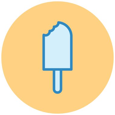 Dondurma. vektör illüstrasyonu