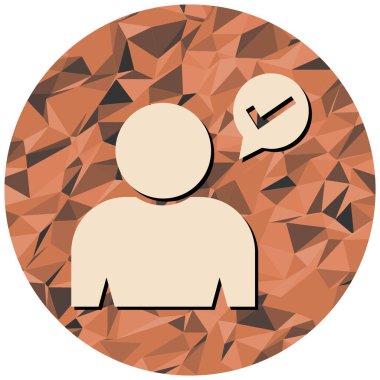 Sohbet eden bir adamın vektör çizimi