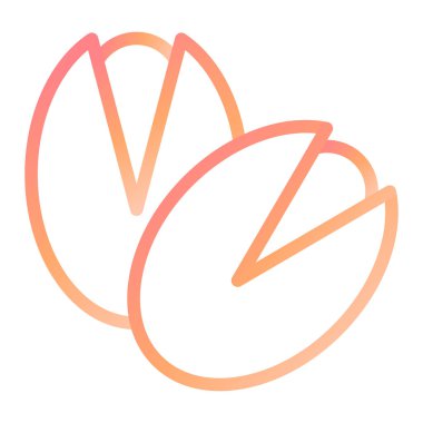 Çam fıstığı. Web simgesi basit illüstrasyon 