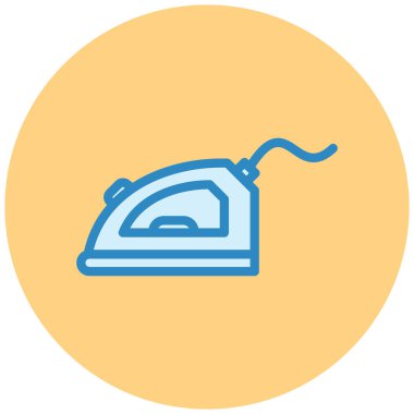 Demir gibi. Web simgesi basit tasarım