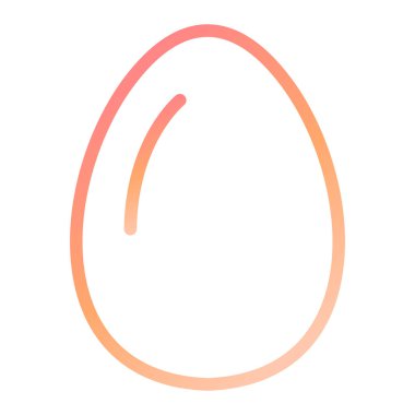 Yumurta modern ikon vektör illüstrasyonu 