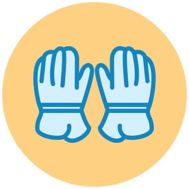 Eldiven. Web simgesi basit illüstrasyon