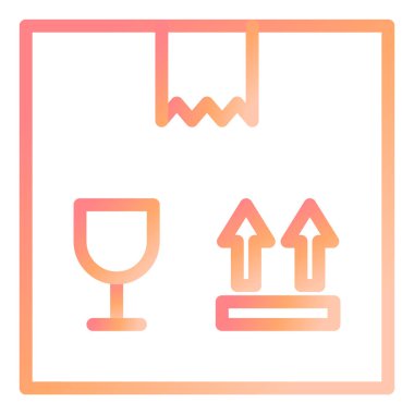 Kutu. Web simgesi basit illüstrasyon 