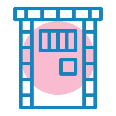 Bina. Web simgesi basit tasarım