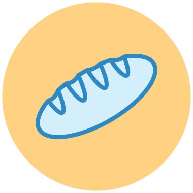 Ay çöreği. Web simgesi basit illüstrasyon