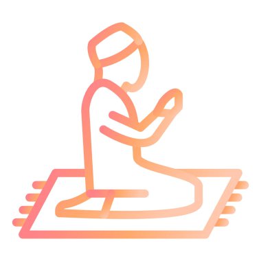 Dua et. Web simgesi vektör illüstrasyonu