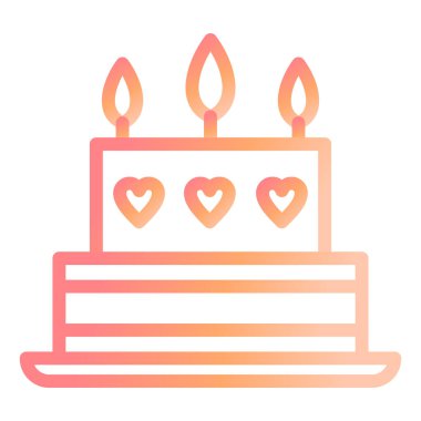 kek modern ikon vektör illüstrasyonu 