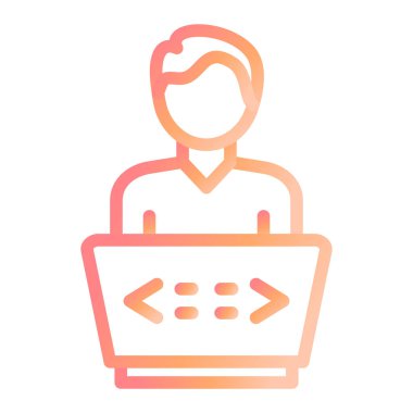 kullanıcı. Web simgesi basit illüstrasyon