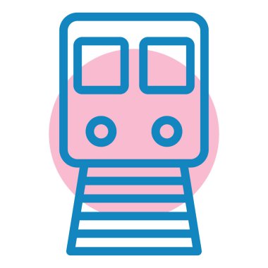 tren. Web simgesi basit illüstrasyon