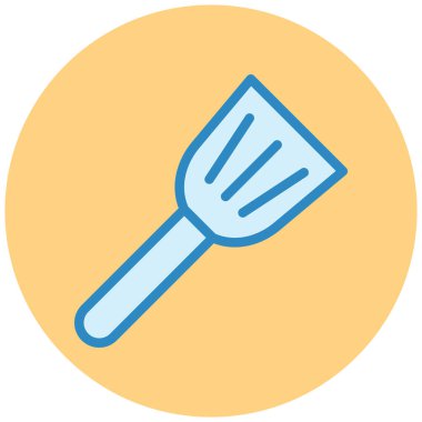 Yiyecek ve içecek ikonunun vektör illüstrasyonu