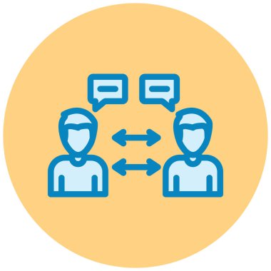 İnsanlar. Web simgesi basit illüstrasyon