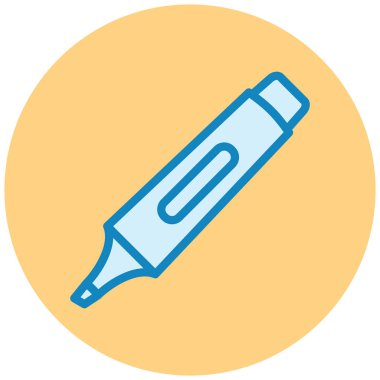 Kalem. Web simgesi basit illüstrasyon