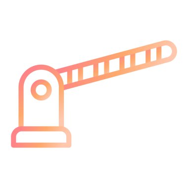 Bariyer modern simge vektör illüstrasyonu 