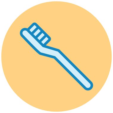 Diş fırçası. Web simgesi basit tasarım
