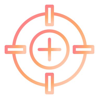 Hedef. Web simgesi basit illüstrasyon