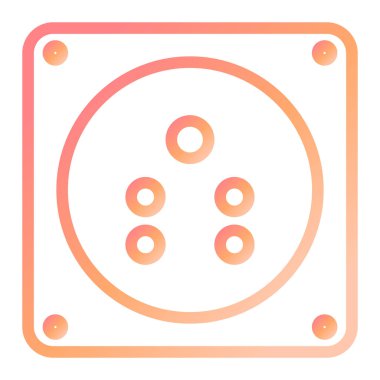 Modern Soket simgesinin vektör illüstrasyonu