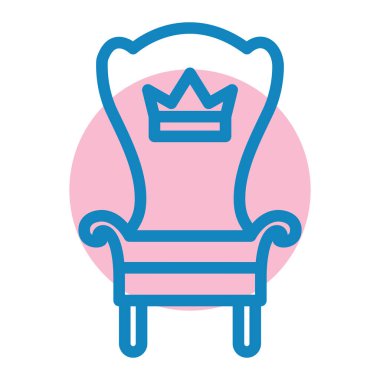 Kanepe. Web simgesi basit illüstrasyon