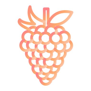 Üzüm. Web simgesi basit illüstrasyon 