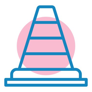 İnşaat koni vektör simgesi