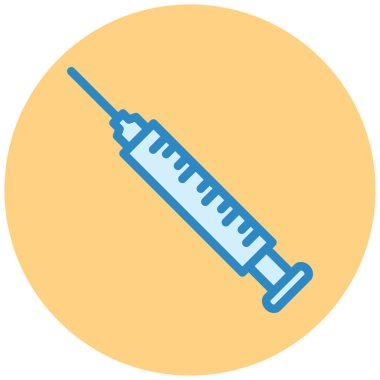 Şırınga. Web simgesi basit illüstrasyon