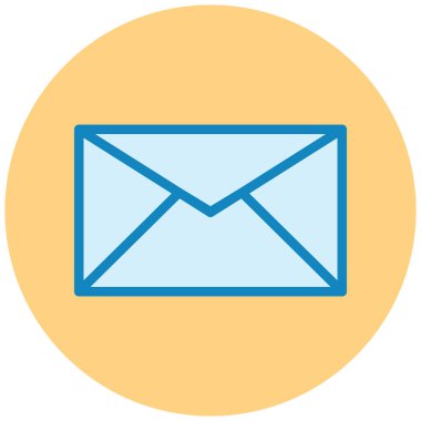 Mektup. Web simgesi basit illüstrasyon