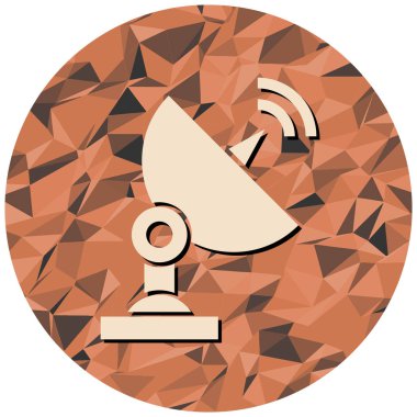 uydu anten simgesi. İnternet için radyo anten vektör simgelerinin düz çizimi