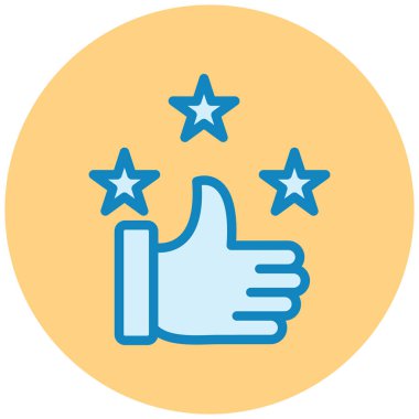 Geri bildirim. Web simgesi basit illüstrasyon