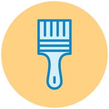 boya fırça düz vektör simgesi