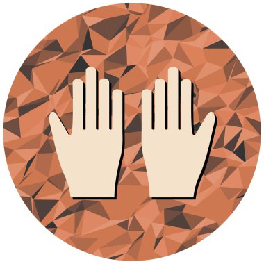 Eller simgesi. vektör illüstrasyonu