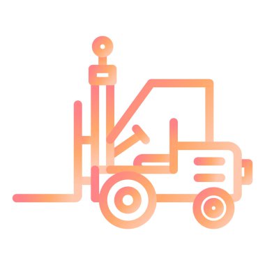 forklift. Web simgesi basit illüstrasyon 