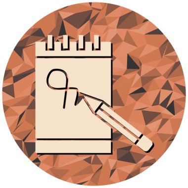 Bir takvim simgesinin vektör illüstrasyonu