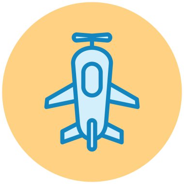 Uçak. Web simgesi basit illüstrasyon